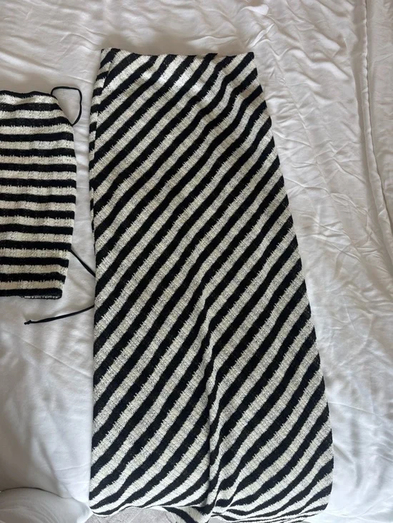 Mango Black and White Striped Tank & Maxi Set - Picture 4 of 6